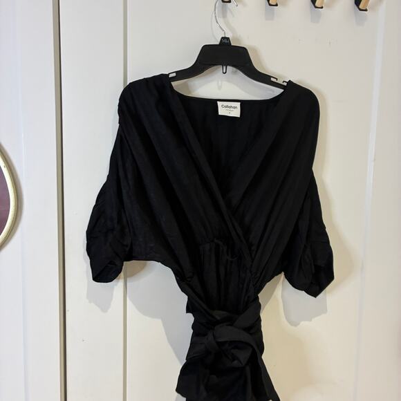 NWT Callahan x Revolve Black Dolman Sleeve Sami Midi Dress Sz Small - Picture 3 of 11